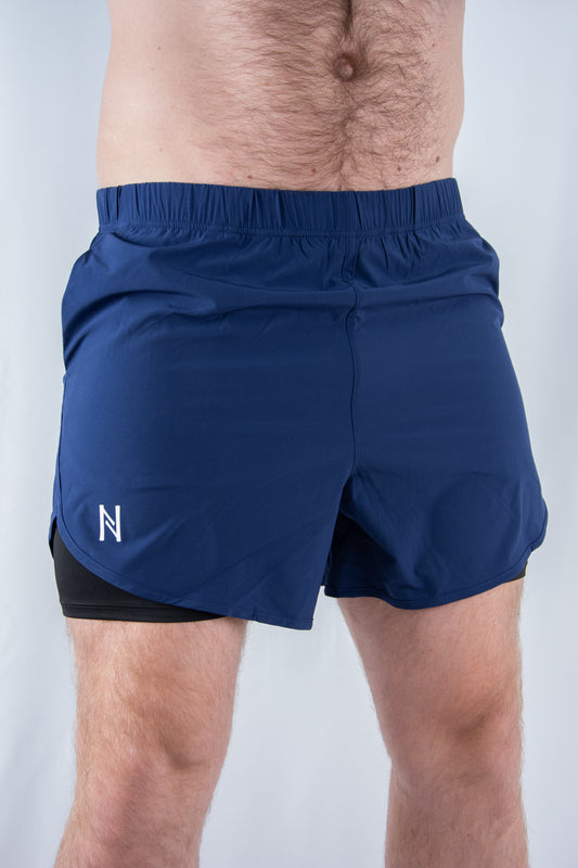 Short blue hybrid running Nott Clothing