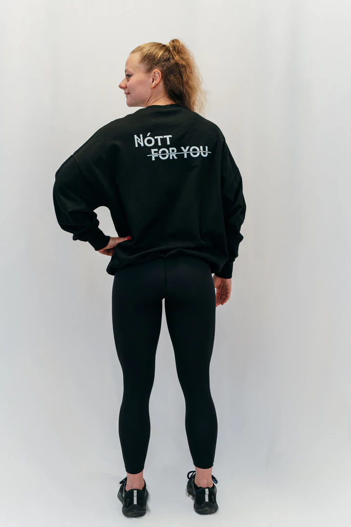 Sweat Sportswear Nott for you Black Nott Clothing