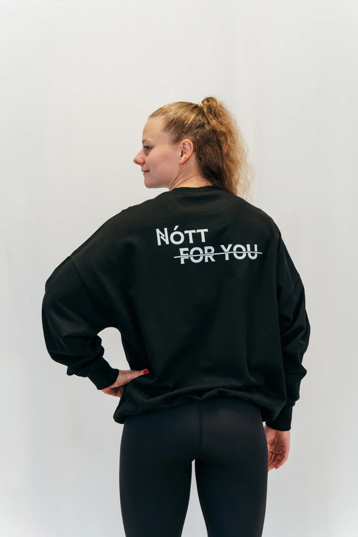 Sweat Sportswear Nott for you Black Nott Clothing