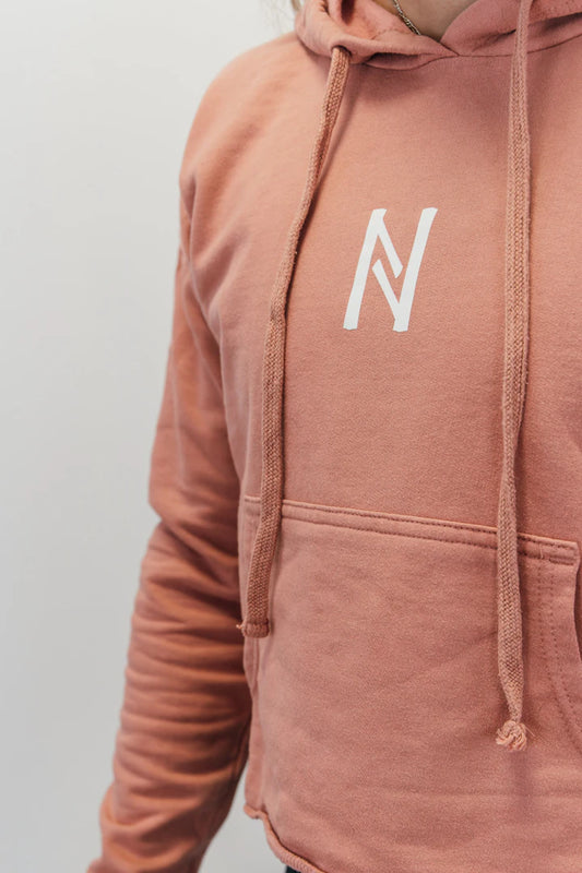Hoodie Crop Top pink Nott Clothing
