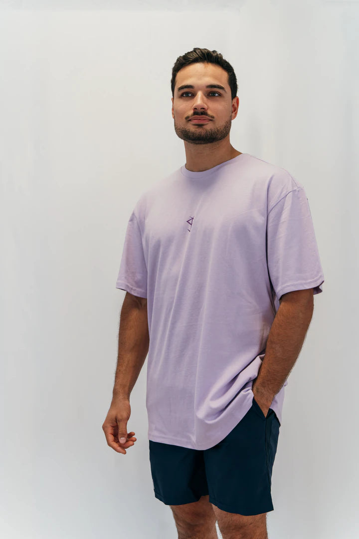 T-shirt Oversize Grand N lilac Nott Clothing