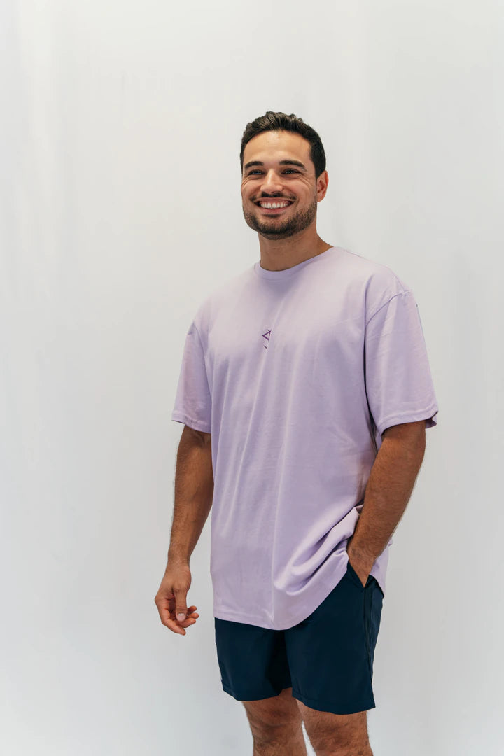 T-shirt Oversize Grand N lilac Nott Clothing