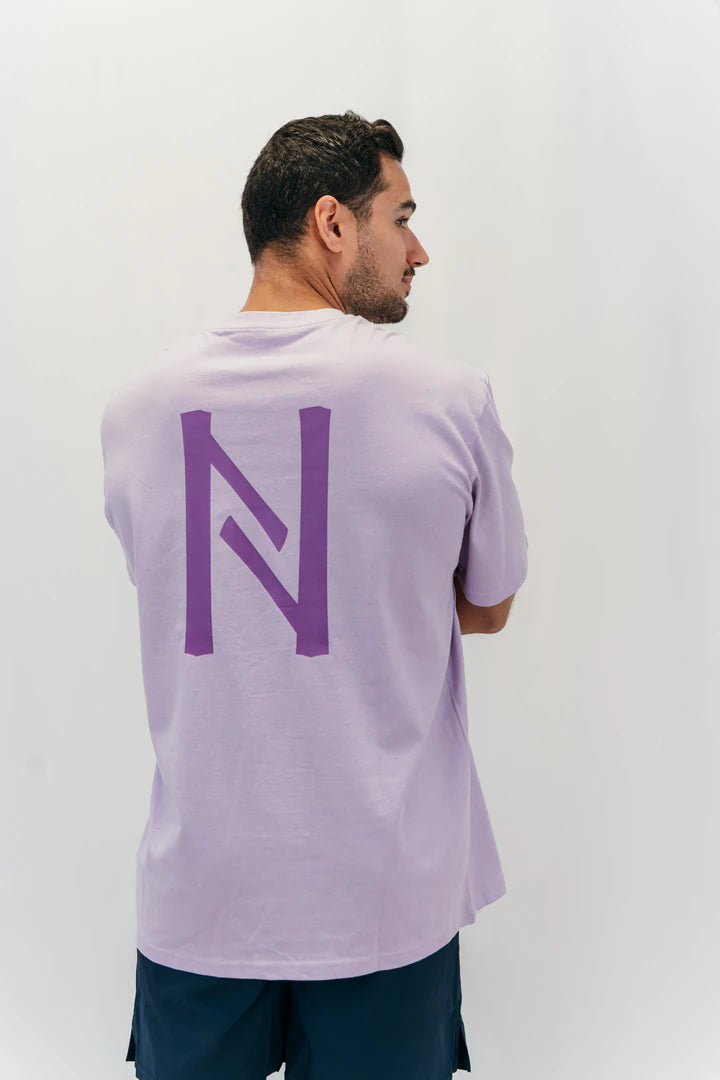 T-shirt Oversize Grand N lilac Nott Clothing