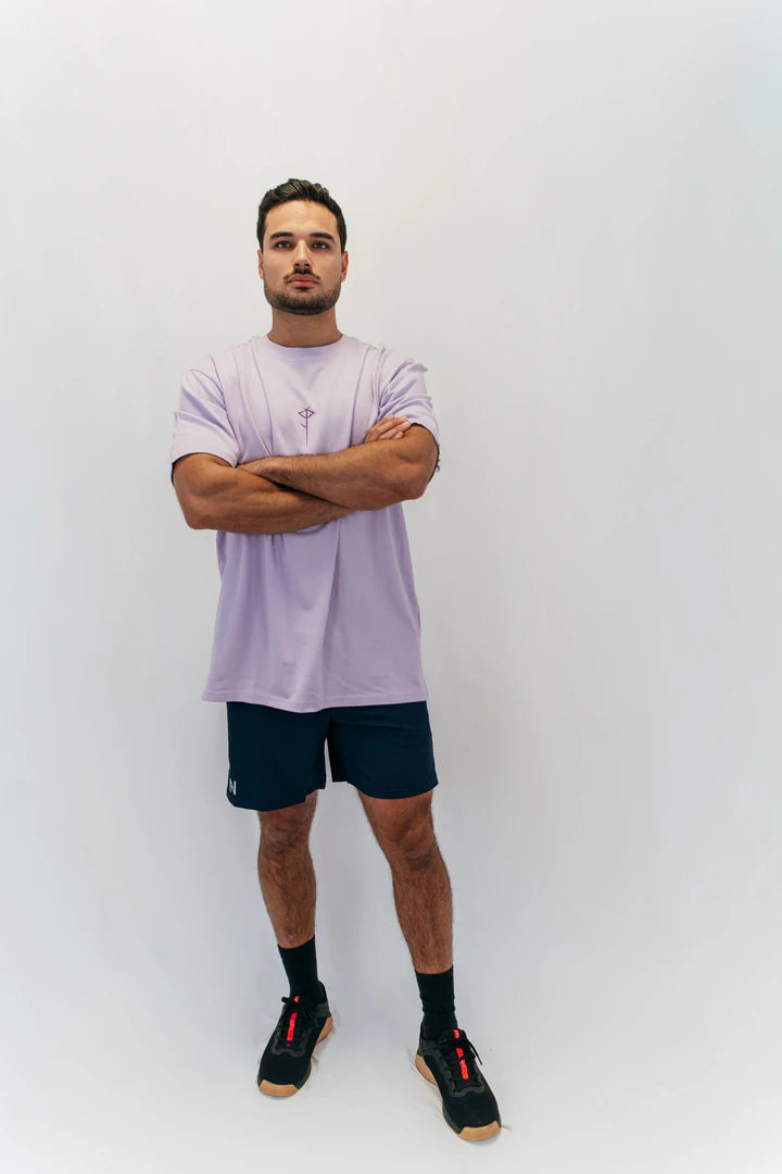 T-shirt Oversize Grand N lilac Nott Clothing