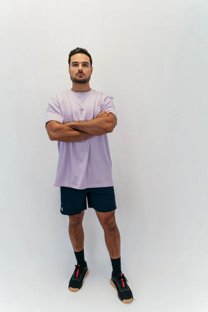 T-shirt Oversize Grand N lilac Nott Clothing