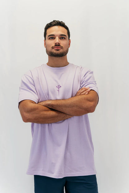 T-shirt Oversize Grand N lilac Nott Clothing