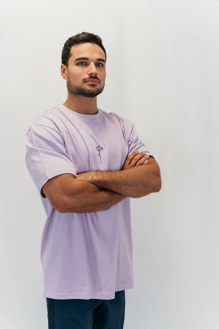 T-shirt Oversize Grand N lilac Nott Clothing