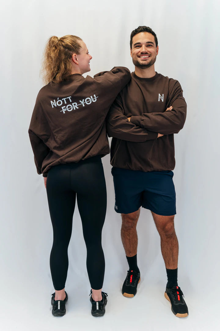 Sweat Sportswear Nott for you Brown Nott Clothing