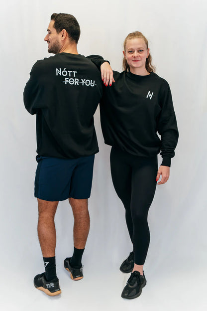 Sweat Sportswear Nott for you Black Nott Clothing