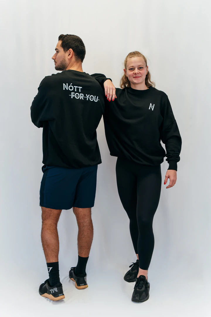 Sweat Sportswear Nott for you Black Nott Clothing