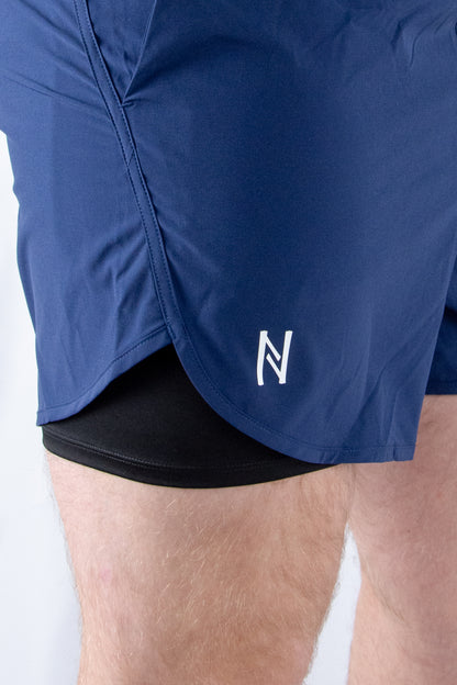 Short blue hybrid running Nott Clothing